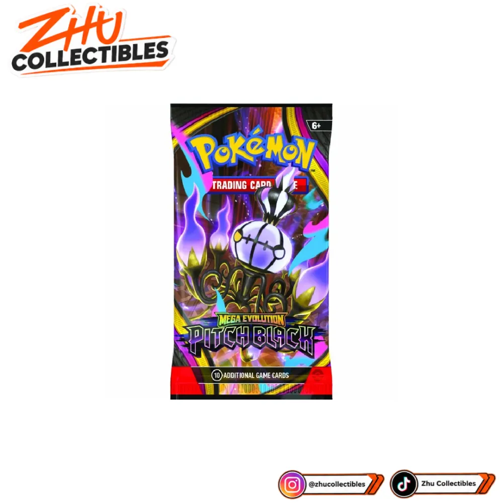 Pokémon TCG Mega Evolution Pitch Black Booster Pack English Original – ME05