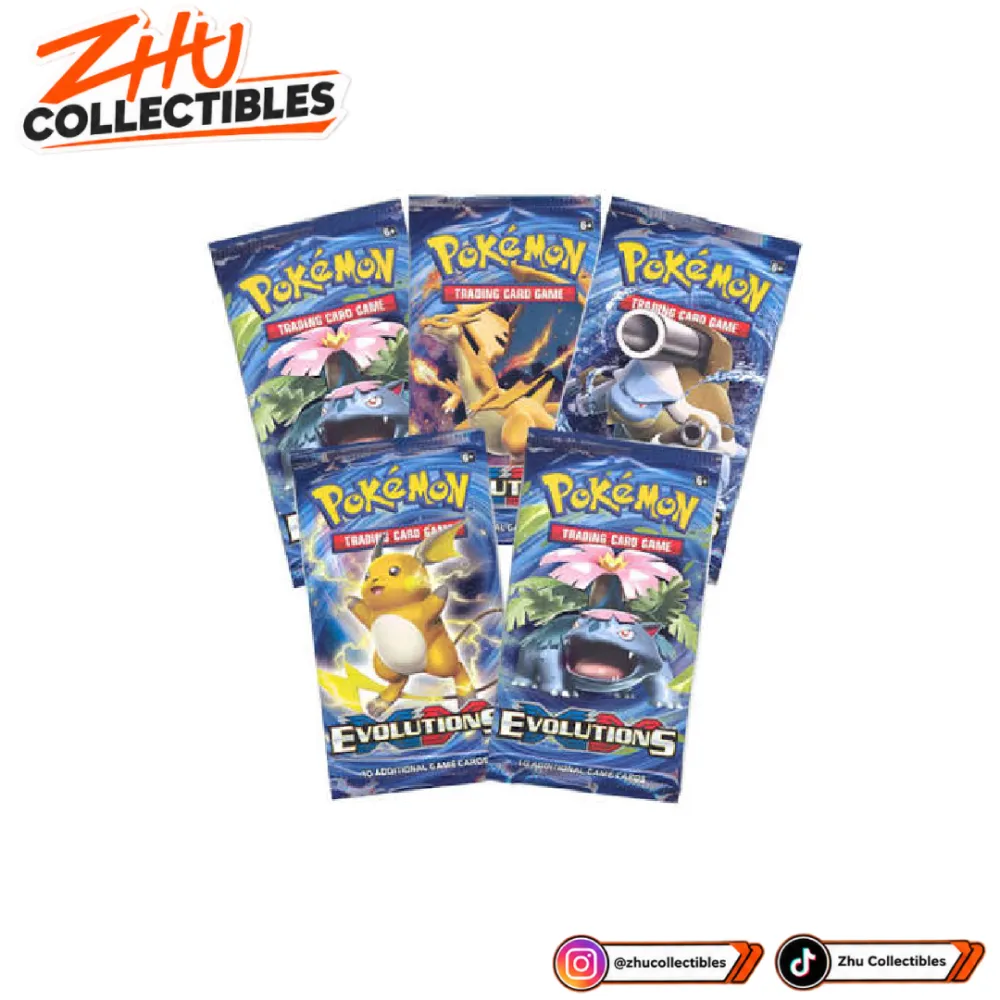 Pokémon TCG XY Evolutions Booster Pack English Original Sealed Loose Pack 1 Pack