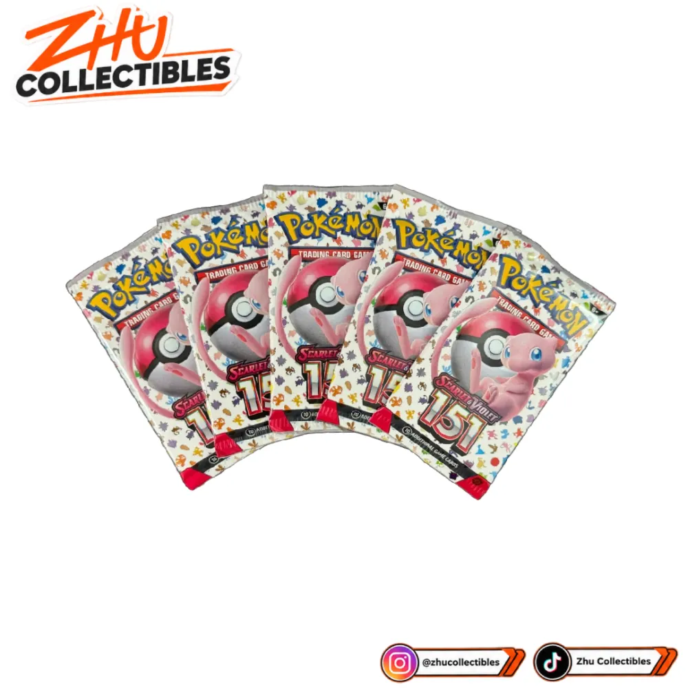 Pokémon TCG 151 Booster Pack English US Original Sealed Loose Pack Scarlet Violet 1 Pack