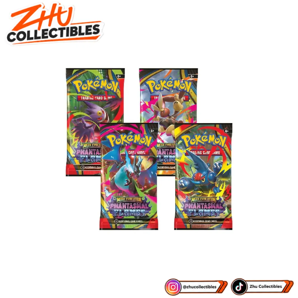 Pokémon TCG Phantasmal Flames English Booster Pack 2025 Original Sealed