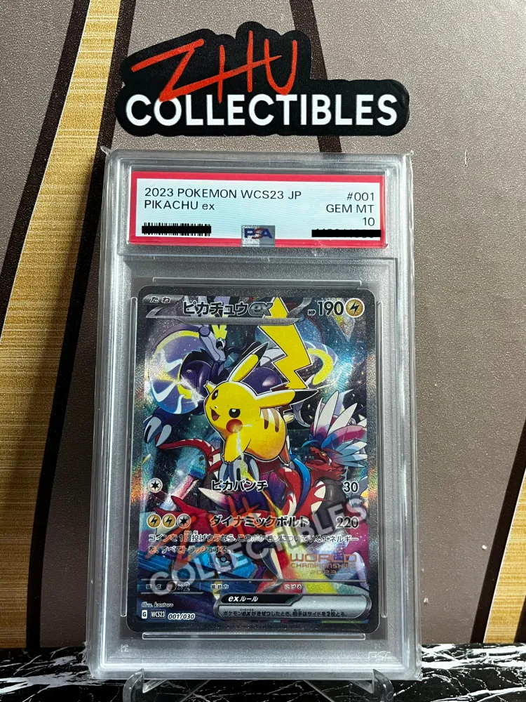 PSA 10 Pikachu ex #001