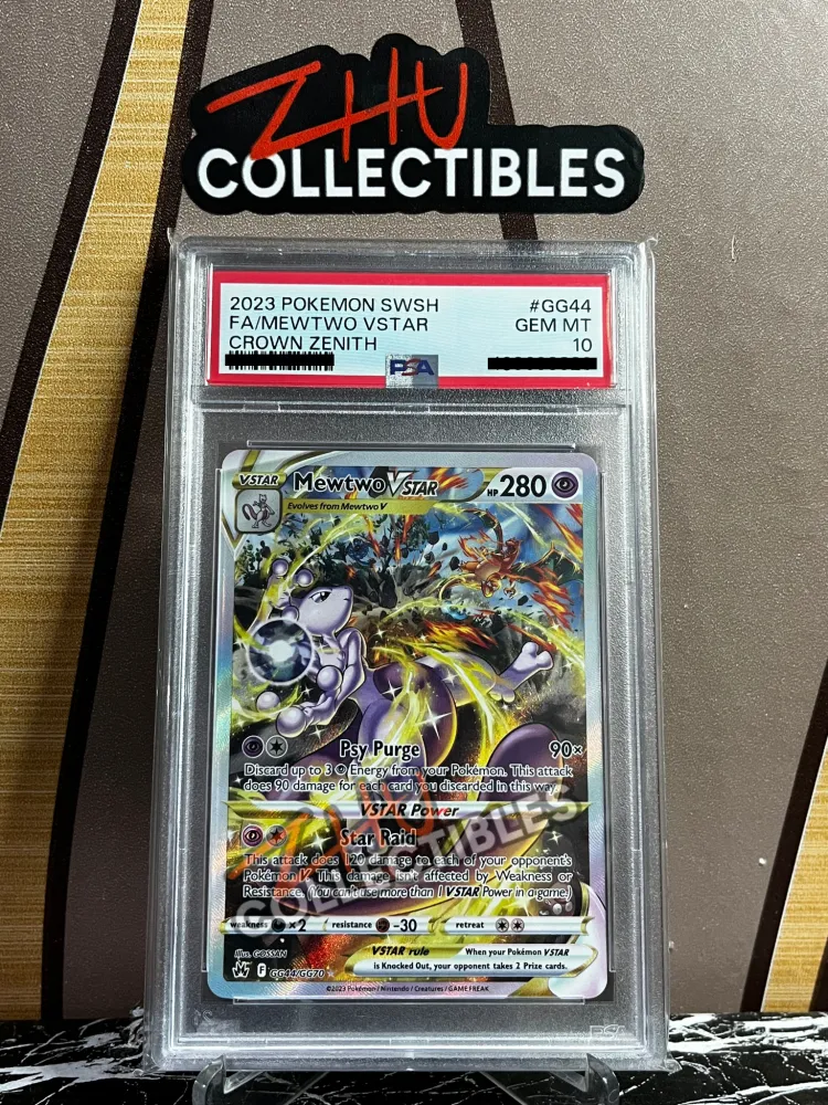 PSA 10 Fa/Mewtwo Vstar #GG44