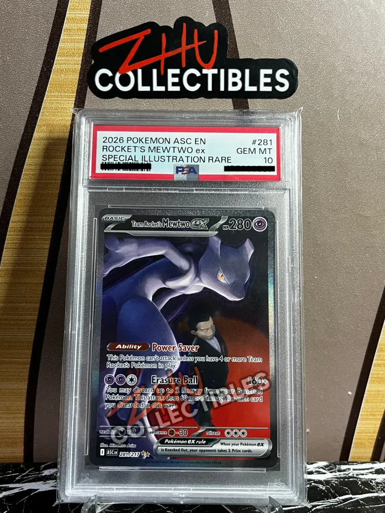 PSA 10 Rocket’s Mewtwo Ex #281