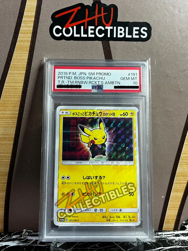 PSA 10 Boss Pikachu #191