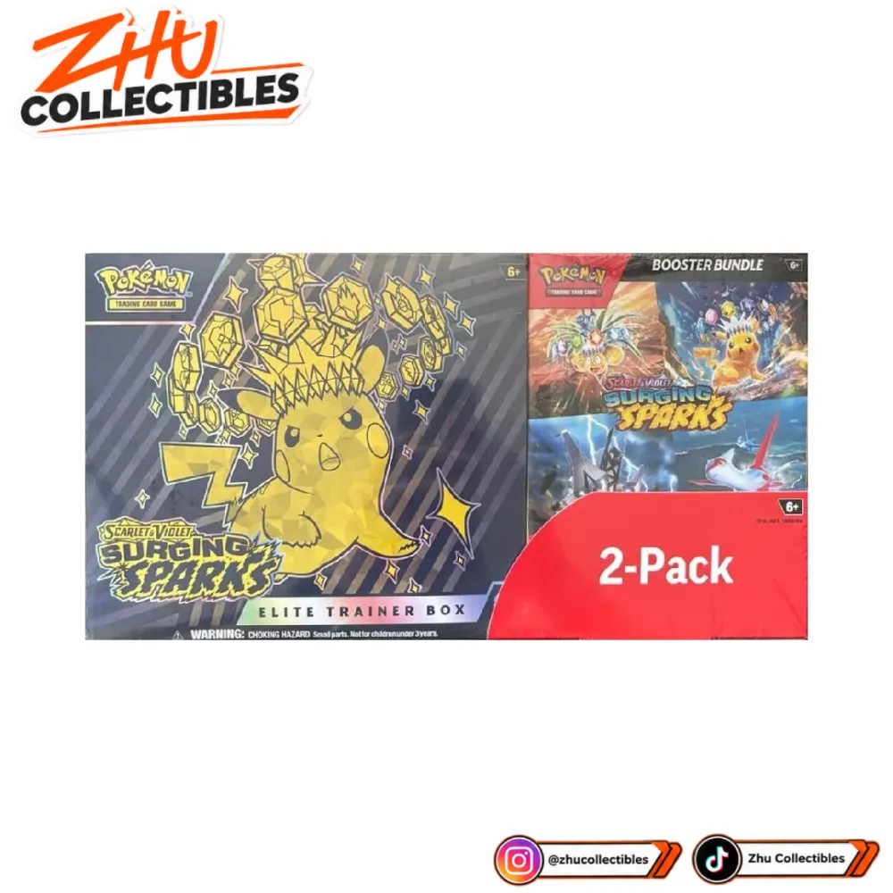 Pokemon Surging Sparks Costco Bundle ETB + Booster Bundle English Original Sealed