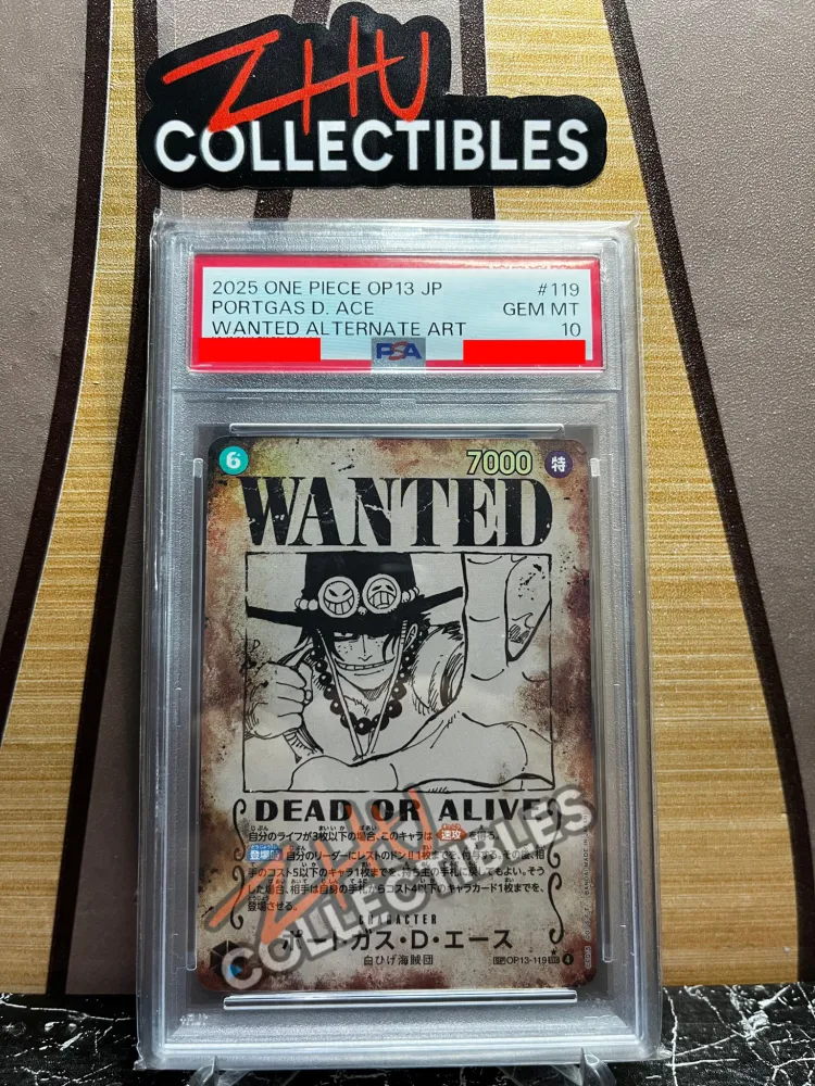 PSA 10 Portgas D. Ace #119